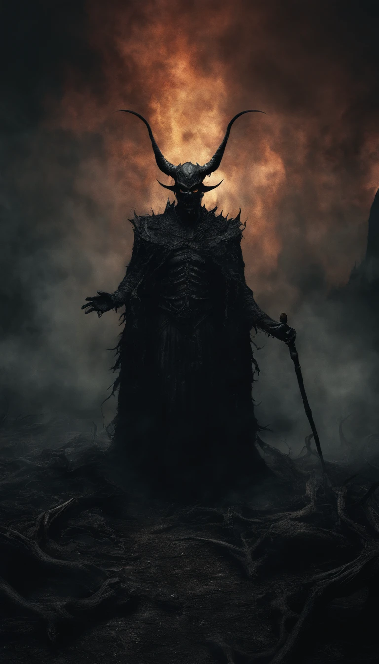 The prompt for this image would be:
"The devil king Satan in Hell, surrounded by mist, (best quality, highres, realistic:1.37), ultra-detailed, professional, dark and fiery, intense shadows, glowing eyes, demonic appearance, intricate details, eerie atmosphere, hellish landscape, sulfuric smoke, blazing inferno, haunting silhouette, surreal and dramatic, malevolent aura, vibrant colors, epic and majestic."
Remember to keep the prompt within the length and tag limitations, and ensure that the tags are ordered by importance. Feel free to add or modify any details to make the prompt more suitable for generating a high-quality image.