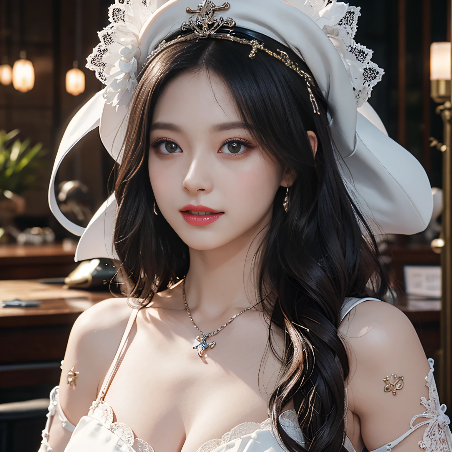Ultra High Resolution, (Photorealistic: 1.4), HDR, (Kpop Idol), Puffy Eyes
Poster of "The Rise of Nouveau Riche". It depicts a beautiful woman (Eun-jin) in her mid-twenties, with a strong will. She has long wavy brown hair and a refined sense of style, wearing designer clothes and expensive jewelry. The poster should convey the luxury and luxury of Eunjin's world against the backdrop of luxury apartments and luxury cars.