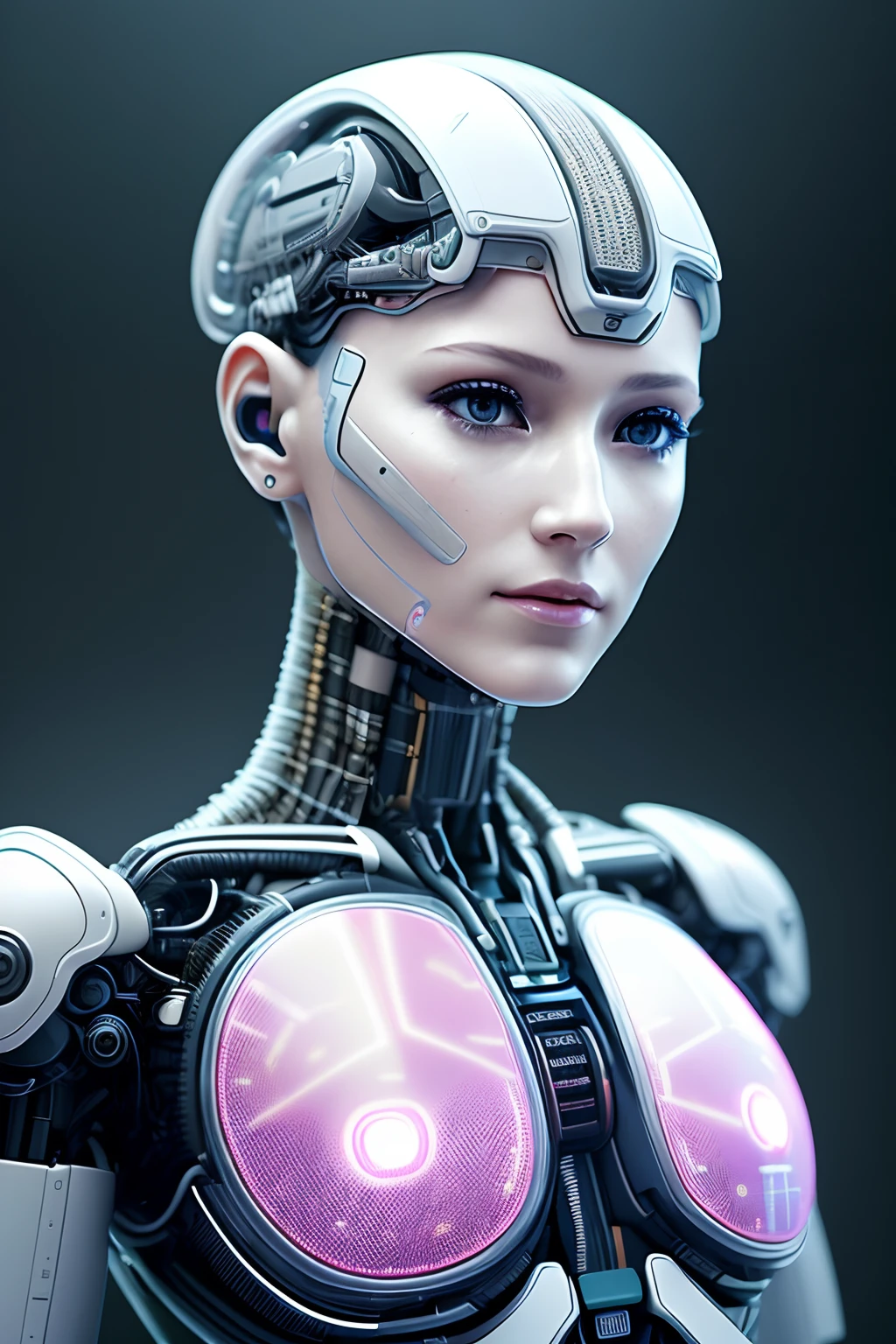 nude girl, cyborgdiffusion