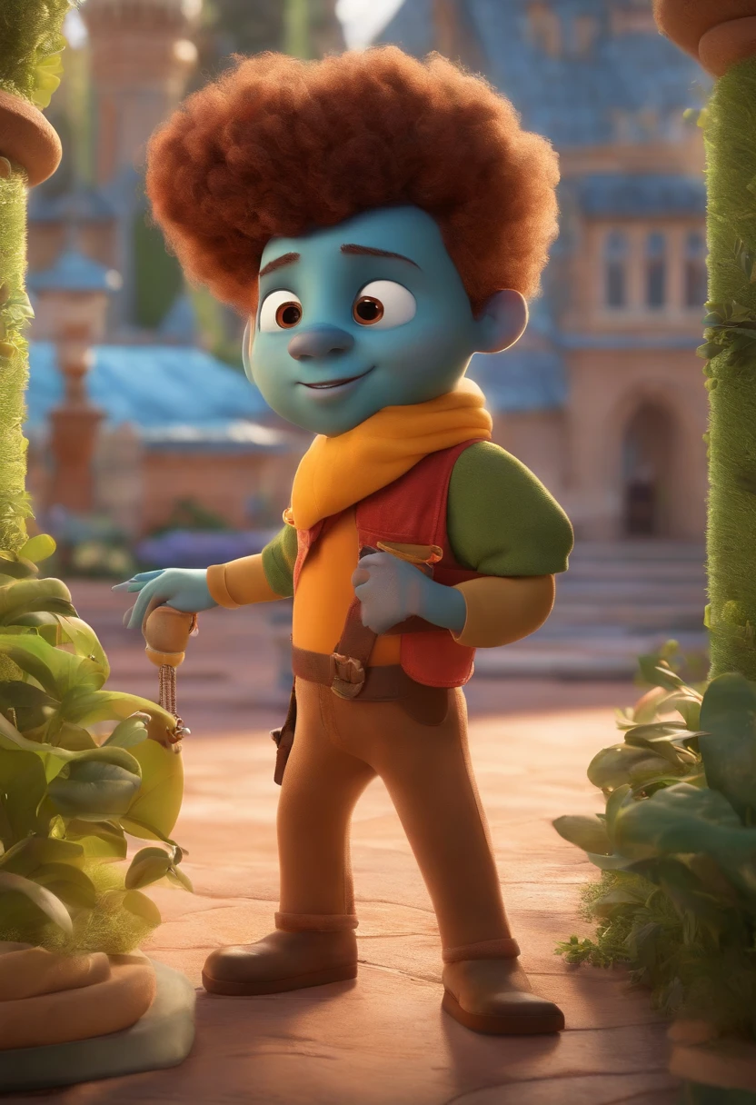 A Dream Architect Inspired by Pixar Animation, de perto. The character takes center stage with captivating facial expressions, oferecendo um toque de irrealidade