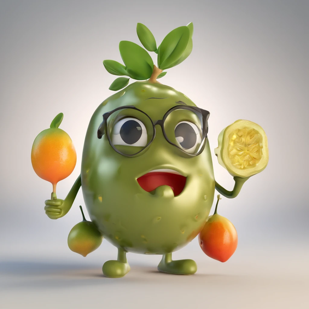 Olive fruit mascot doll