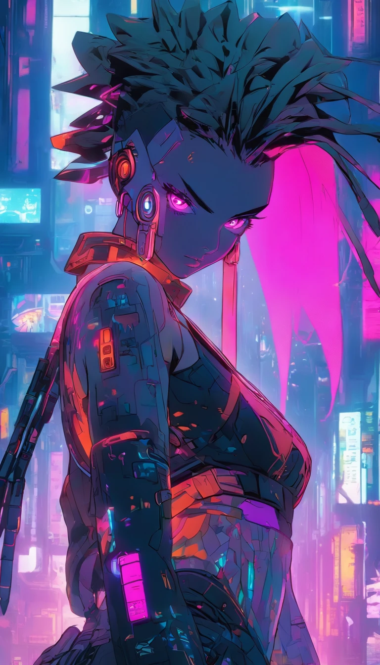 portrait | wide angle shot of eyes off to one side of frame, lucid dream-like woman, looking off in distance ::8 style | daydreampunk with glowing skin and eyes, styled in headdress, beautiful, she is dripping in neon lights, very colorful blue, green, purple, bioluminescent, glowing ::8 background | forest, vivid neon wonderland, particles, blue, green, purple ::7 parameters | rule of thirds, golden ratio, assymetric composition, hyper- maximalist, octane render, photorealism, cinematic realism, unreal engine, 8k