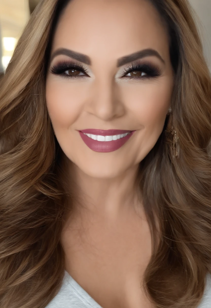 Consultora de beleza Mary kay, ama maquiagem sou morena de cabelo cacheado com mechas tenho 45 anos