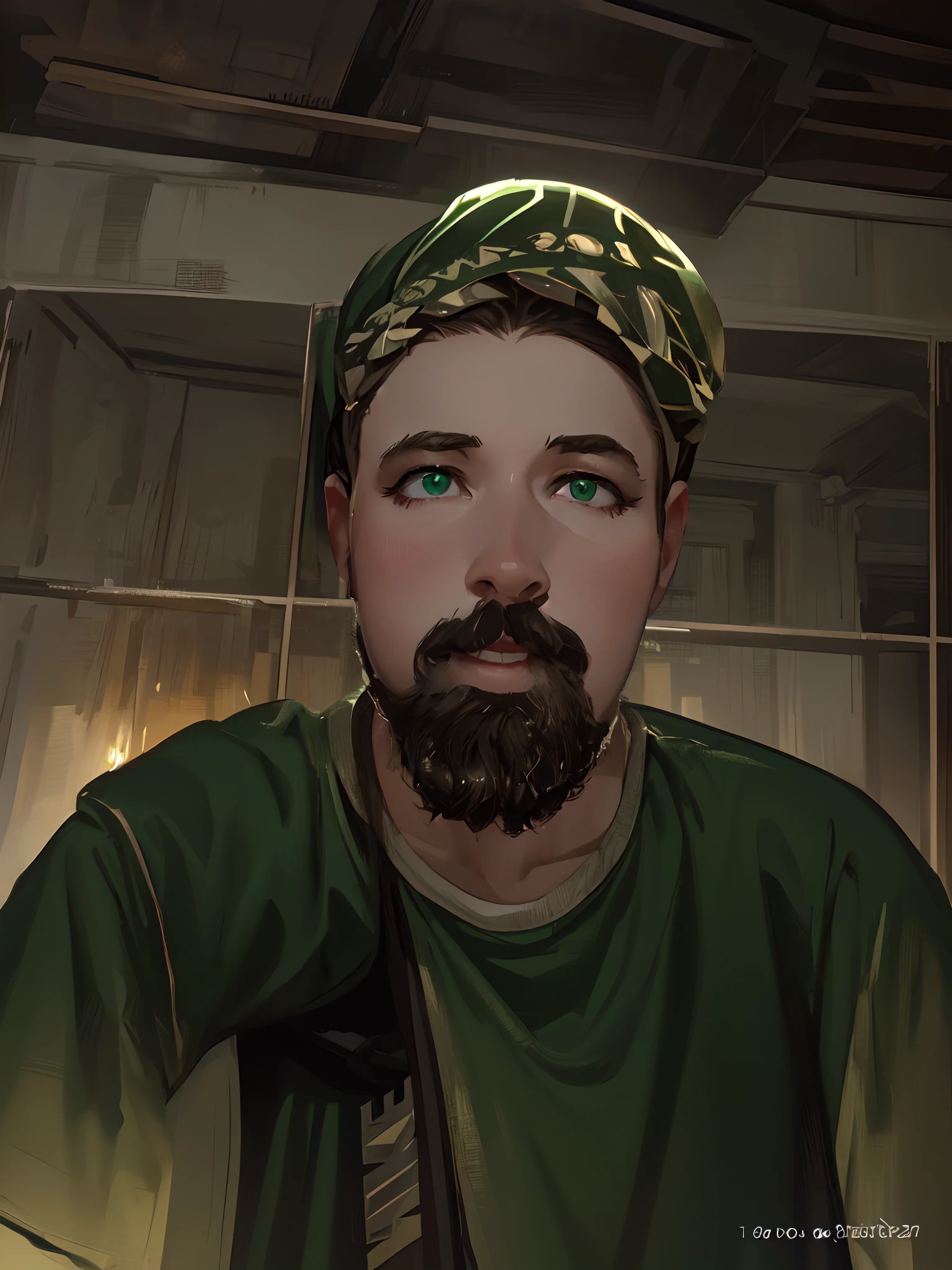 Please keep in mind that the prompt generator only generates the prompt, not the final image. Here is the Stable Diffusion prompt for the given theme:

"best quality, masterpiece, ultra-high resolution, realistic:1.4, original photo, 1 girl, beautiful green eyes, off the shoulders, cinematic lighting"