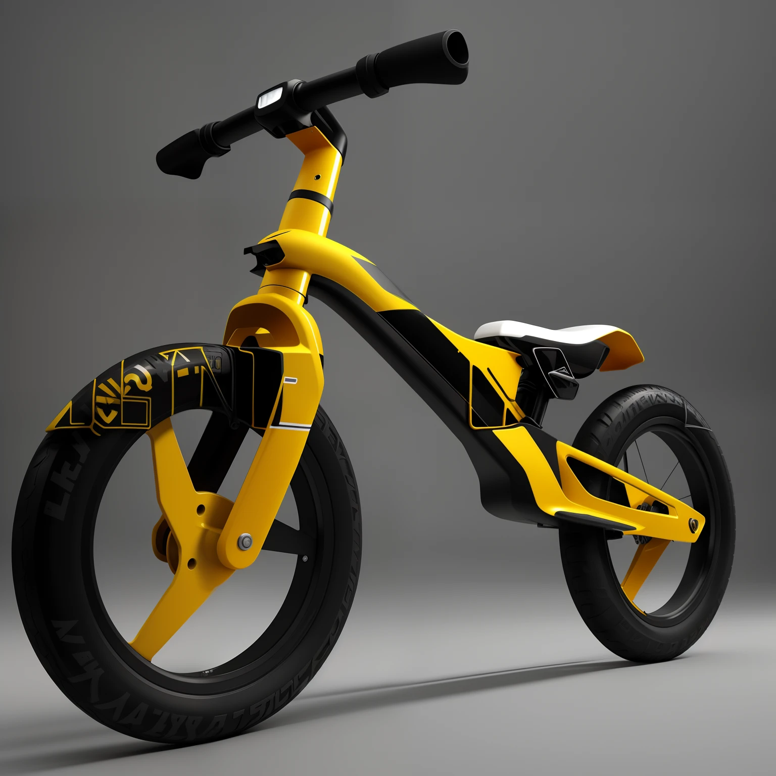 A yellow bike,Black seats and black handlebars, cycle render, cycles 3 d render, product design render, industrial design concept, cycles4d render, Cycles render, 3 d product render, product design concept, designed in blender, hyper realistic rendering, cycles4d, blender cycles render, product design shot, cycles render 4k