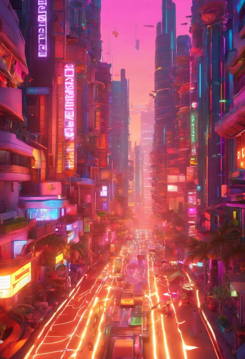 City: Parauapebas, Pará, Brazil, estilo pixel, best quality, highly detailed, with vibrant colors, in a futuristic cityscape, with neon lights and reflections, showcasing a pixelated girl wearing cyberpunk fashion, surrounded by advanced technology and flying vehicles, and she is holding a holographic device with a glowing interface, while the city skyline stretches to the horizon.