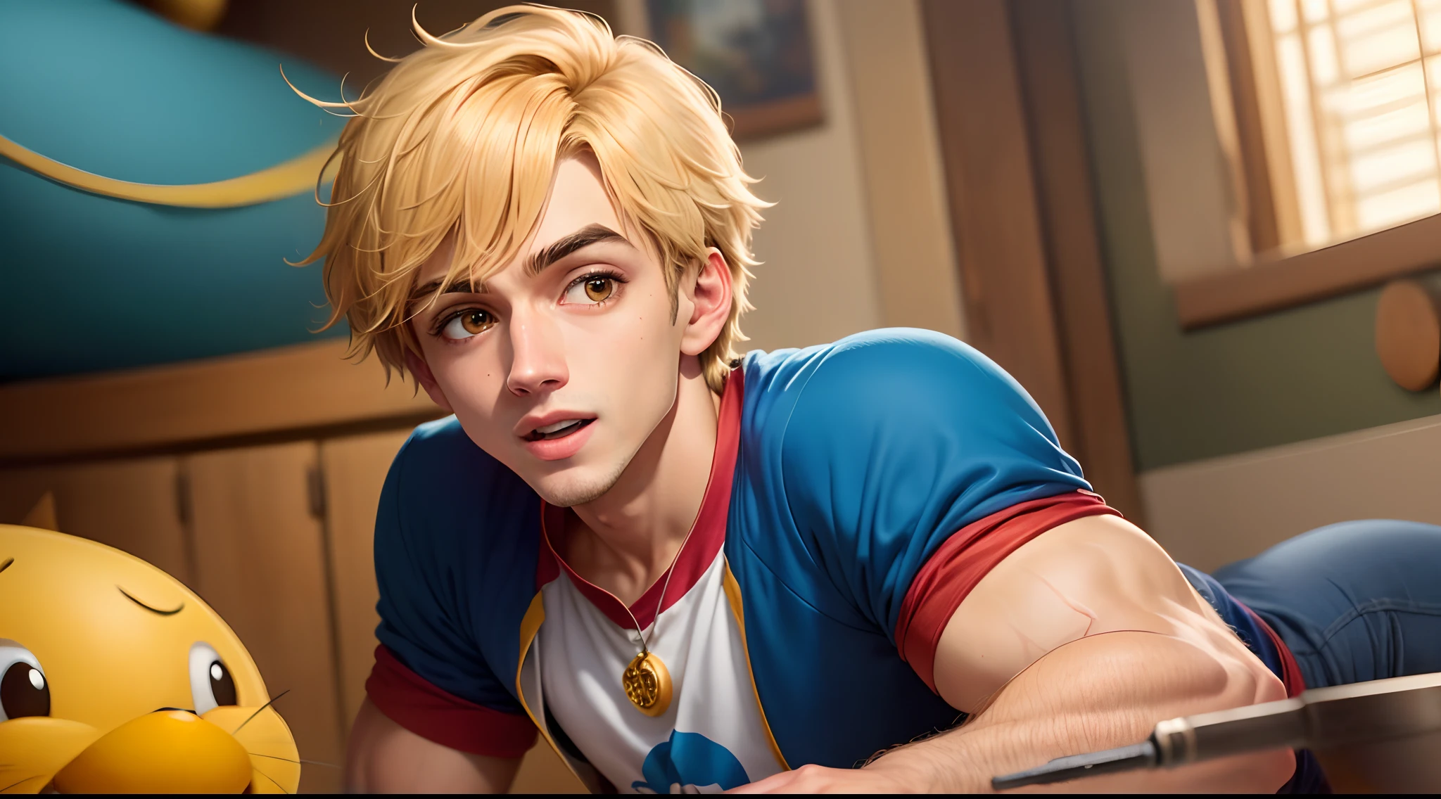 crie uma imagem de um enfermeiro do SAMU igual a um personagem da Disney
