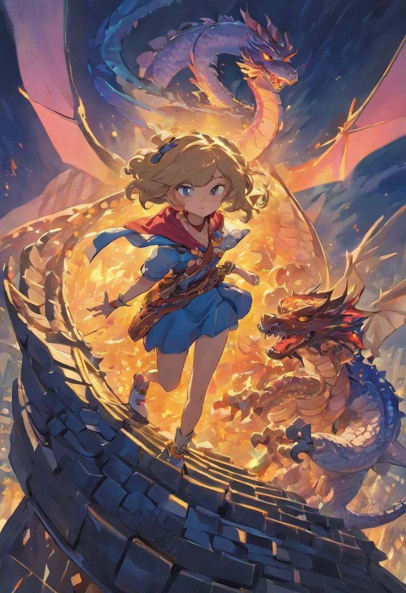 retrato da mulher, on top of a Dragon ::style cartoon, (((Front view))), Estilo Disney Pixar, Filme 3D, altamente detalhado, vivid colors (((corpo inteiro))) ::n_style realista, anime