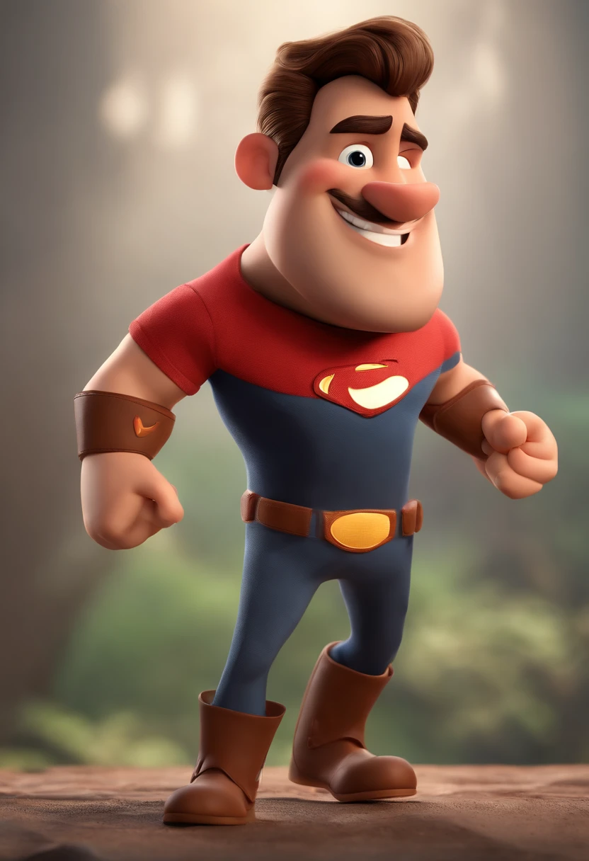 personagem dos desenhos animados de um homem jovem de 24 anos com barba curta, camiseta preta, em um escritorio, animation character, Caractere estilizado, animation style rendering, 3D estilizado, Arnold Maya render, 3 d render stylized, toon render keyshot, Personagem 3D, Personagem 3D, 3d rendering stylized, 3 d character render, personagem de desenho animado, Personagem de close up, Pose de personagem,  (Estilo Pixar) (master part:1.2) (Bokeh) (best quality) (pele detalhada) (textura detalhada) (8k) (argila) (Cinematic lighting) (foco nítido