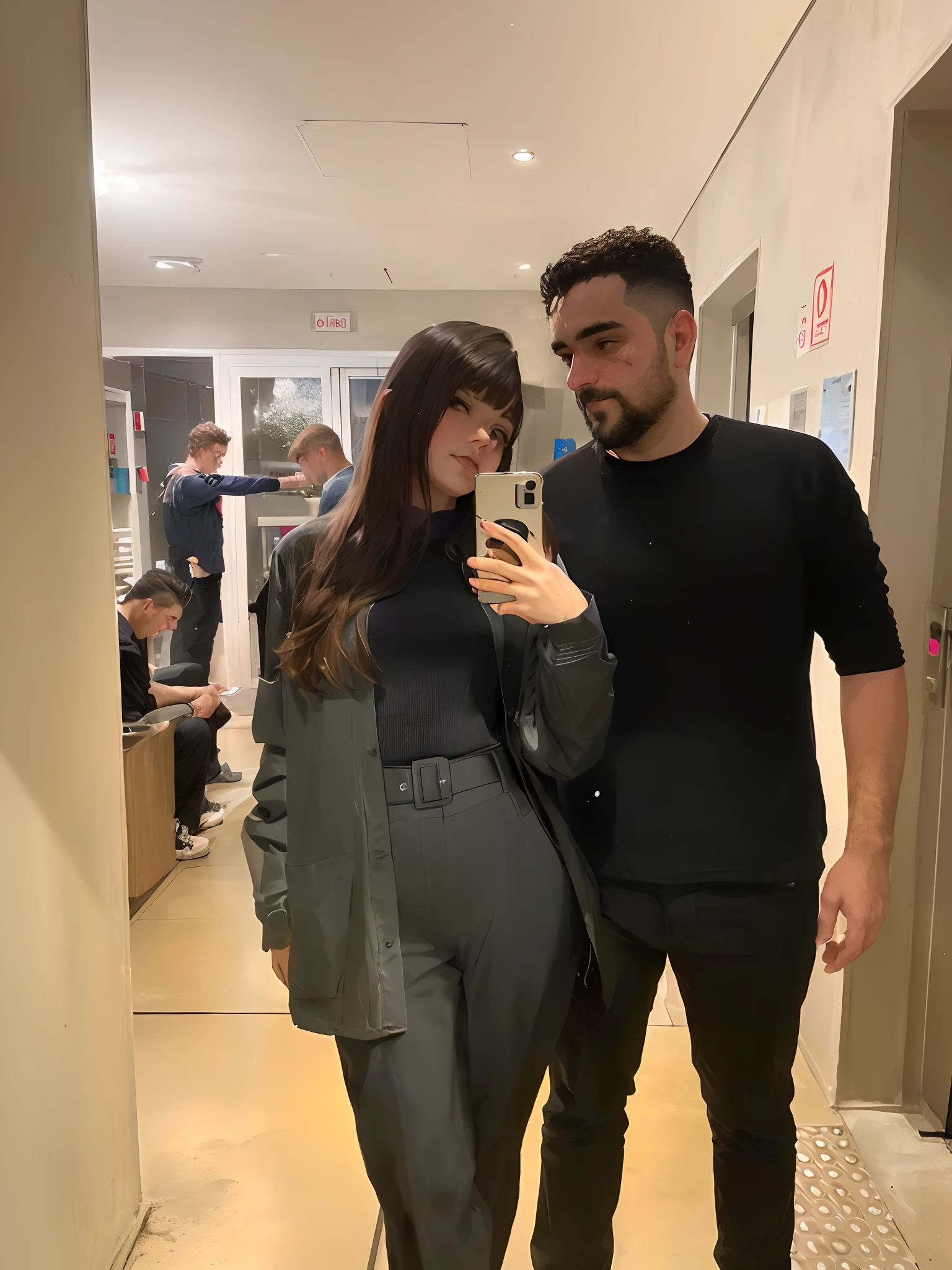 There's a man and a woman taking a selfie in a bathroom, Ayanamikodon e Irakli Nadar, Directed by: Emma Andijewska, Directed by: Gabriel Ba, Condutor de Ene, Directed by: David Ruby, Directed by: Anna Haifisch, Andou na escola chatzipanagiotou, Anja Millen, Directed by: Aleksander Kotsis