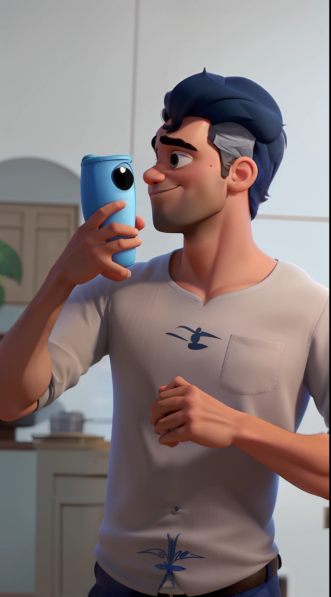 Um homem estiloso Disney Pixar