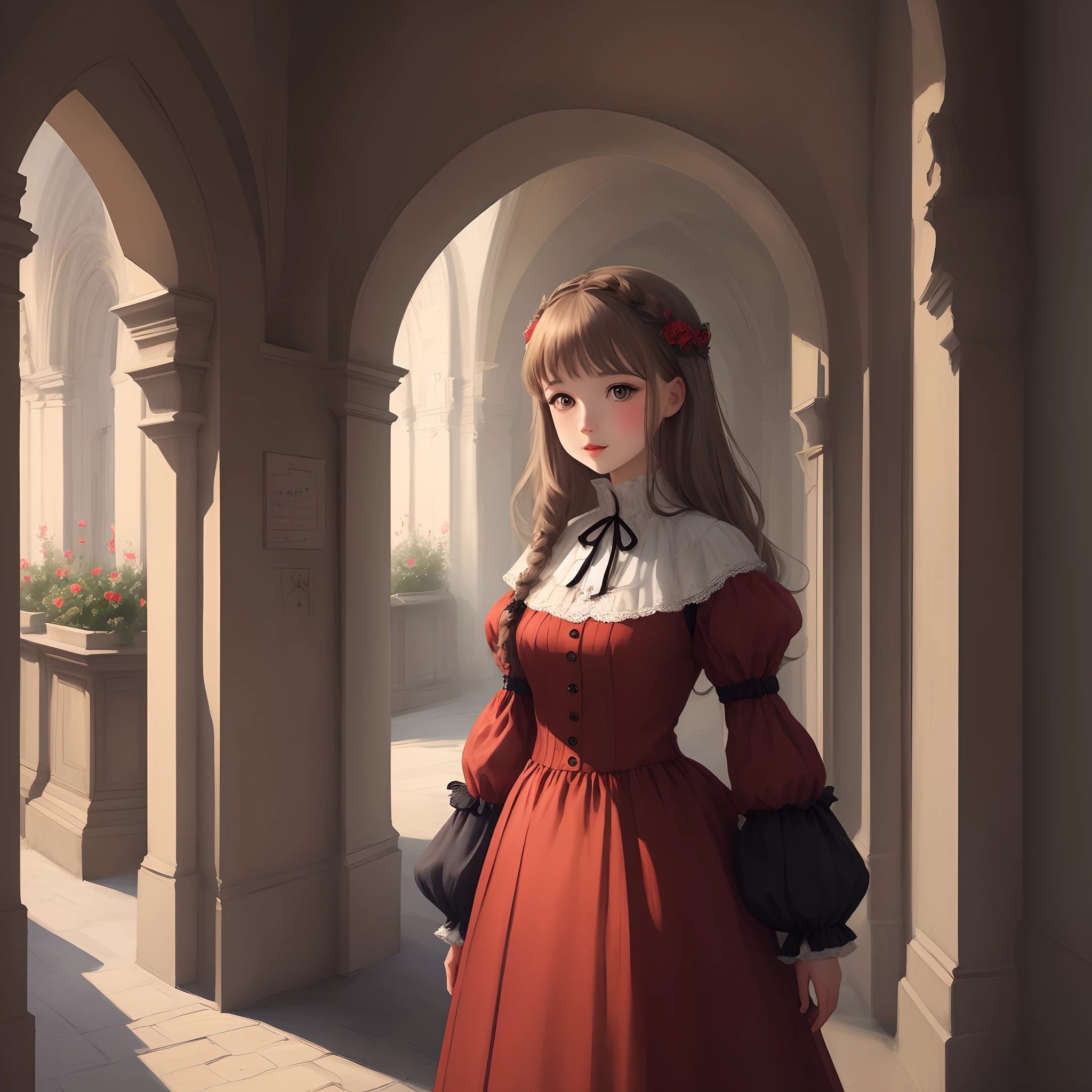 Illustration Europe Girl