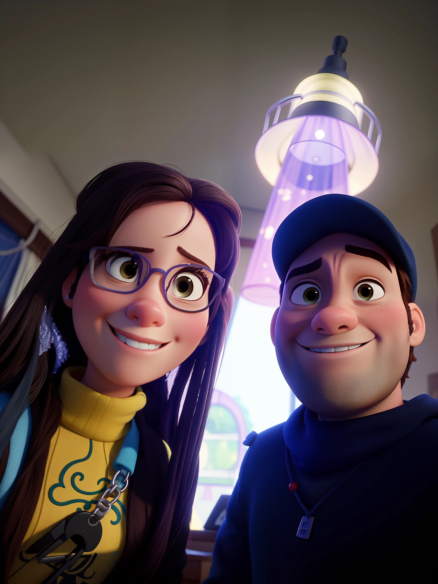 Casal estilo Disney pixar, alta qualidade, melhor qualidade