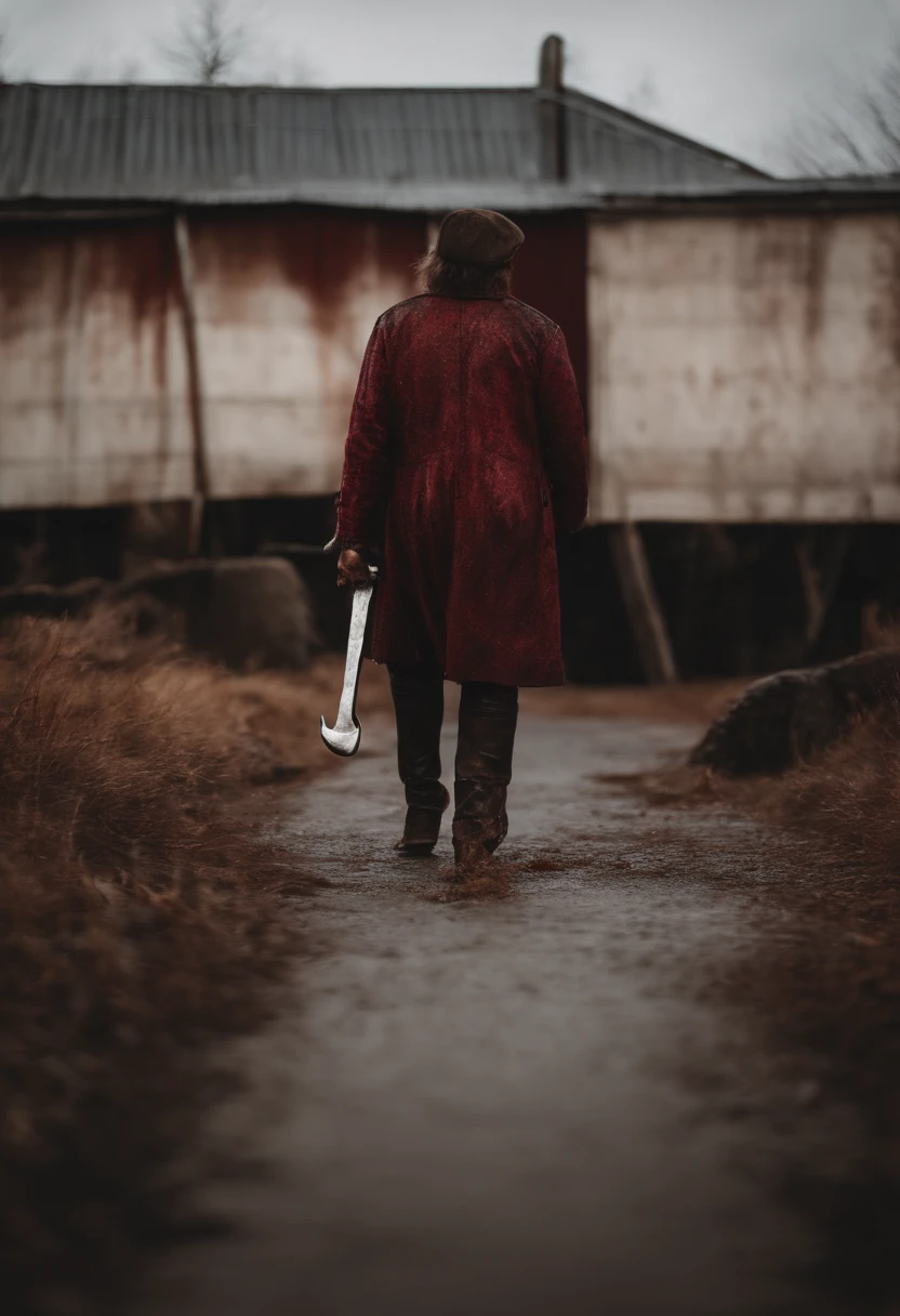 hatchet、Stained with blood、No Man