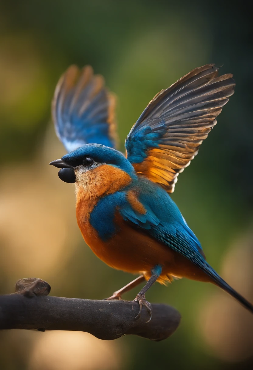 master part, best quality, 1girl, bird, gaivota, heaven, Cloud, polca_ponto, azul_heaven, sozinho, Nublado_heaven, bug, borboleta, dia, corar, rebanho, ao ar livre, Abigail