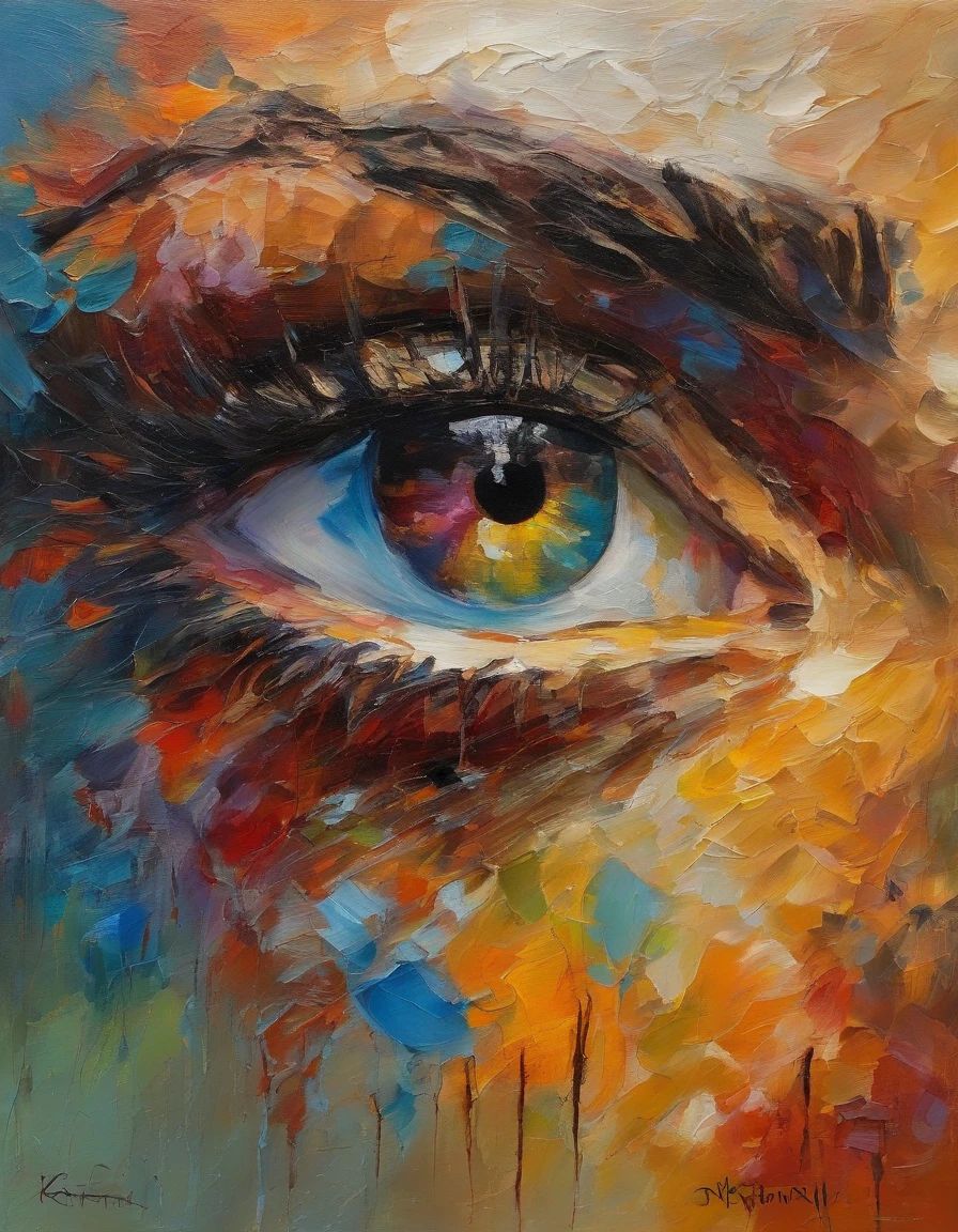 Close up, ultra detailed eye, light reflection