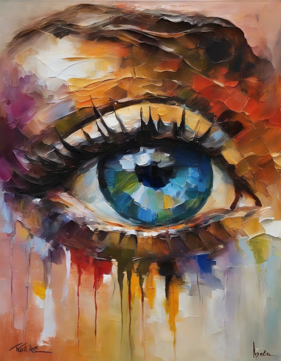 Close up, ultra detailed eye, light reflection