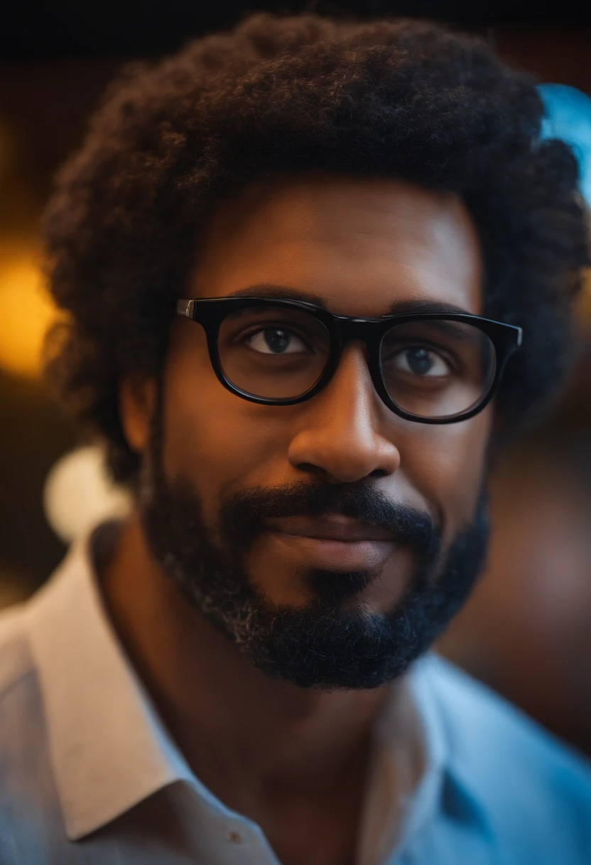 Homen ????? de 42 anos com barba e oculos ESTILO DINEY PIXAR. ALTA QUALIDADE MELHOR QUALIDADE