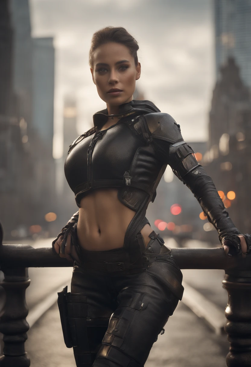 Fotografia RAW, ultra detalhado, macho, cybernetic neck, (Ciborgues: 1.5), background is a city block in ruins, detalhes vibrantes, cyberpunk de luxo, hyper-realistic, Anatomical, elegante, 8k, best quality, master part, extremamente detalhado, (Realistic, photo-realistic: 1.37), retrato.