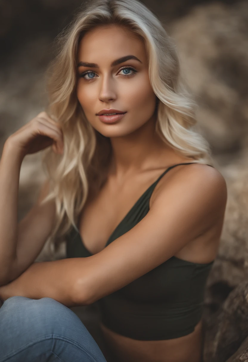 Oman with matching tank top and panties, Sexy girl with blue eyes, portrait sophie mudd, Portrait of de Corinnne Kopf, blonde hair and large eyes, selfie of a young woman, without Макияж, natural makeup, looking straight at camera, face with artgram, dezentes Make-up, Excellent full-length photo, in a room, tetas grandes, blond, Latin