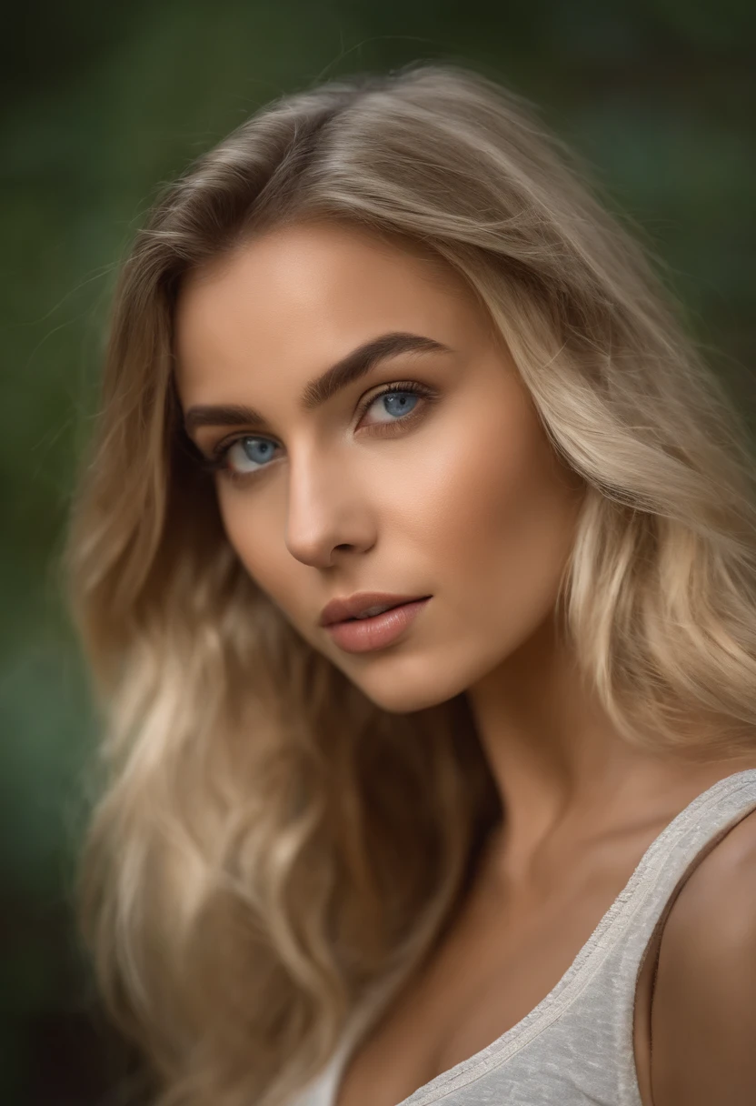 Oman with matching tank top and panties, Sexy girl with blue eyes in the mountains, portrait sophie mudd, Portrait of de Corinne Kopf, blonde hair and large eyes, selfie of a young woman, Make-up without, natural makeup, Look directly into the camera, face with artgram, dezentes Make-up, Excellent full-length photography, in a room, big breastes, blonde, Latin
