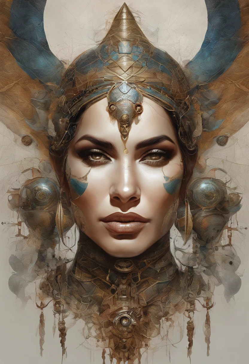 Waist high Portrait of an exotic beautiful caucasian woman wearing trendy clothing at a beach, perfect detailed face, detailed symmetric hazel eyes with circular iris, realistic, stunning realistic photograph, 3d render, octane render, intricately detailed, cinematic, trending on artstation, Isometric, Centered hipereallistic cover photo, awesome full color, hand drawn, dark, gritty, mucha, klimt, erte 12k, high definition, cinematic, neoprene, behance contest winner, portrait featured on unsplash, stylized digital art, smooth, ultra high definition, 8k, unreal engine 5, ultra sharp focus, intricate artwork masterpiece, ominous, epic, TanvirTamim, trending on artstation, by artgerm, h. r. giger and beksinski, highly detailed, vibrant