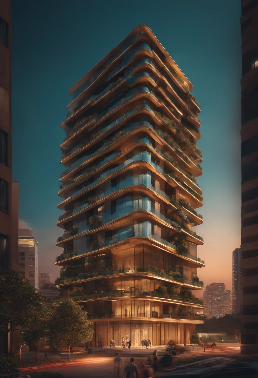 Mini(Ttp), (8k, Foto RAW, best quality, master part:1.2), fundo colorido, fundo limpo, profundidade de campo, cidade, Tall building, Miniatura, Landscape, isometric,em Bola de cristal, 16:9, Praia, Ondas
