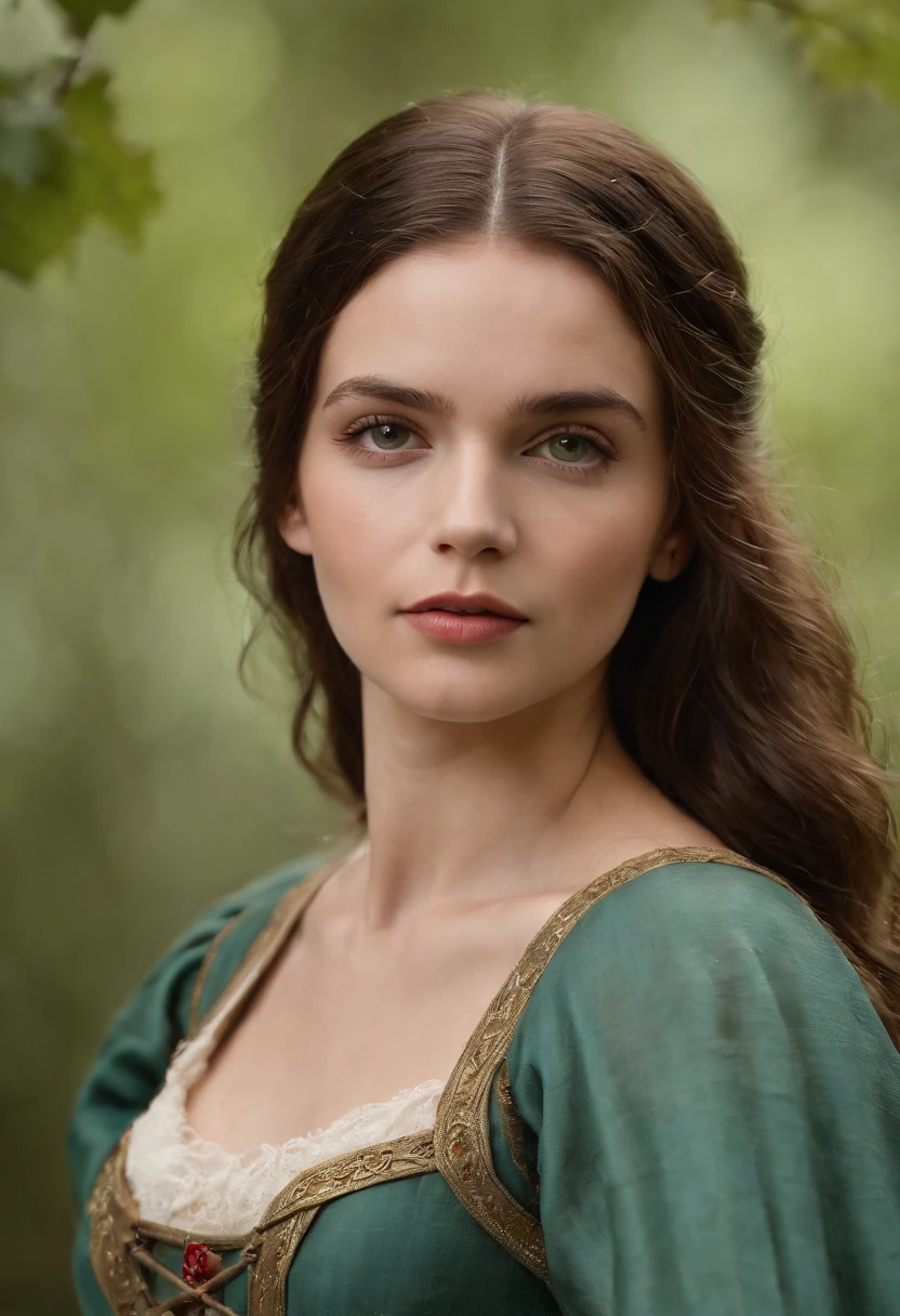 (((uma ferida avermelhada profunda atravessa sua bochecha esquerda))) tez justa, mulher em torno de 19 anos, cabelos brancos naturais, olhos verdes distintos, vestindo kohl, slender and graceful, Beautiful, luz de velas em um ambiente medieval, Ultra sharp focus, tiro realista, roupas femininas medievais, cores tetradicas (cicatriz:1.4)