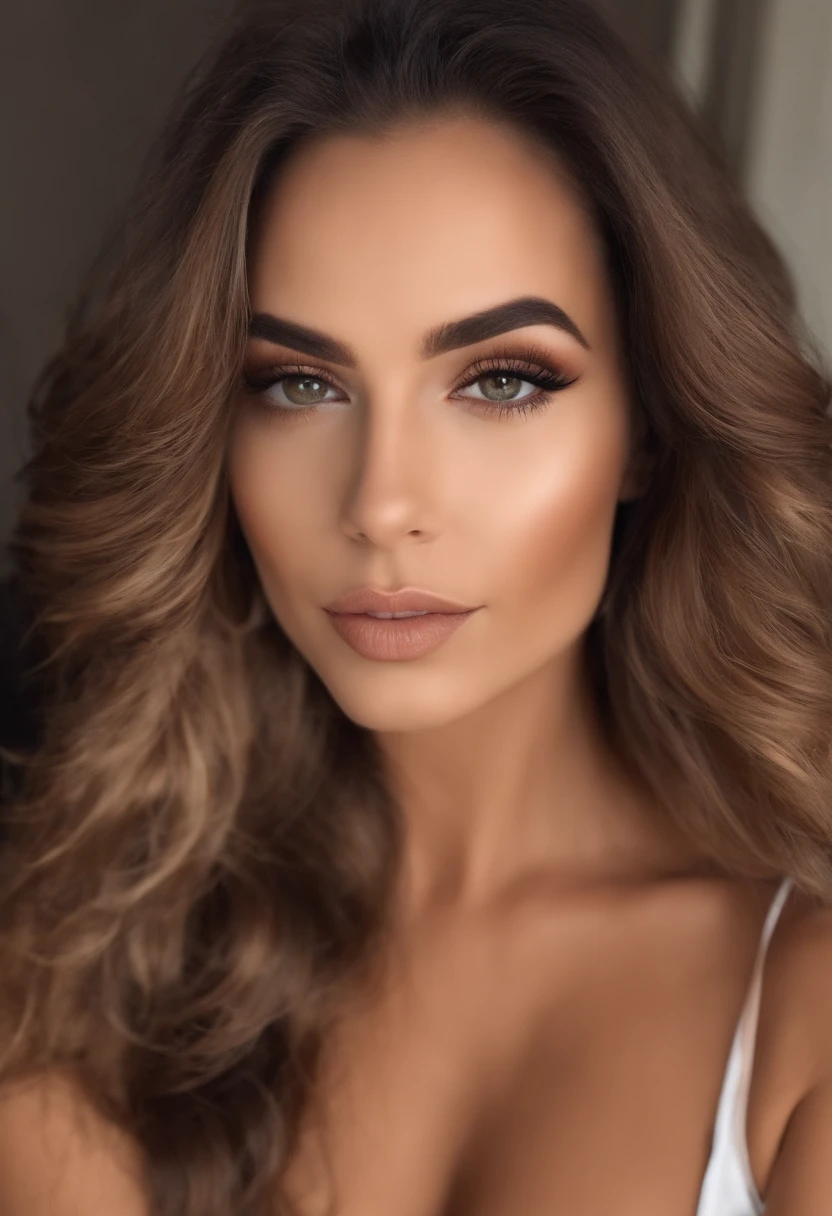 mulher arafed com roupas atrativas sexy pretas, Menina sexy com olhos castanhos, Retrato Sophie Mudd, cabelos pretos e olhos grandes, selfie de uma jovem mulher, Olhos do quarto, Violeta Myers, sem maquiagem, maquiagem natural, Looking directly at the camera, Rosto com ArtGram, maquiagem sutil, Impressionante tiro de corpo inteiro, em um telhado , clivagem