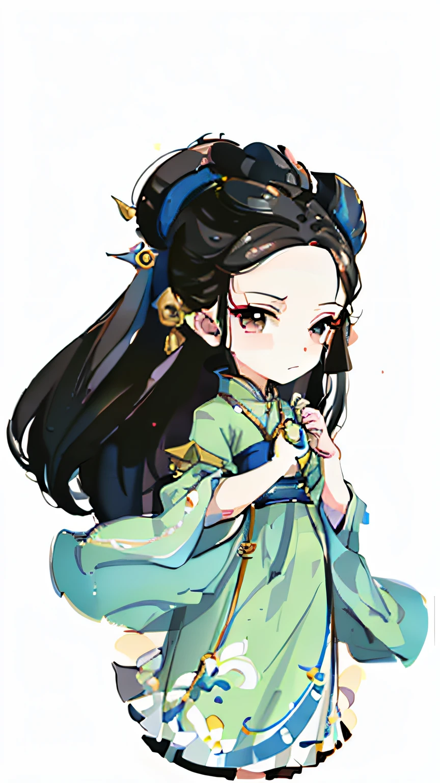 a close up of a cartoon character holding a cell phone, inspired by Ju Lian, inspired by Li Mei-shu, Yun Ling, inspired by Zhou Fang, Inspired by Qiu Ying, Inspired by Zhao Yuan, Inspired by Li Tang, Inspired by Lan Ying, inspired by Lü Ji, Inspired by Cao Zhibai, Inspired by Tang Yifen