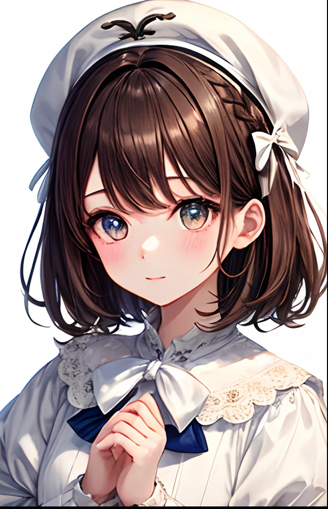 ((Biologically correct limb count))、(( From head to toe、Full-body photo including face))、4K、((Standing position))、masterpiece、((Focus on the face))、((Symmetrical facial features))、Eyes with detailed description、Beautiful woman、Excellent style、Beautiful arms、Beautiful feet、Beautiful Hands、(Small Ass、Thin thighs)、Detailed depiction of the face、Small earrings、necklace、(Latex Uniform、Latex skirt、High heels、stockings)、Face close-up、Surprise expression、The background is a morning park.、beret、
