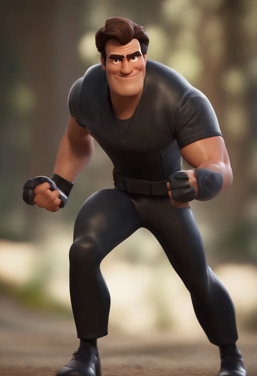 personagem dos desenhos animados de um homem com cabelo preto baixo, uma camisa do time flamengo, animation character, Caractere estilizado, animation style rendering, 3D estilizado, Arnold Maya render, 3 d render stylized, toon render keyshot, Personagem 3D, Personagem 3D, 3d rendering stylized, 3 d character render, personagem de desenho animado, Personagem de close up, Pose de personagem, (Estilo Pixar) (master part:1.2) (Bokeh) (best quality) (pele detalhada) (textura detalhada) (8k) (argila) (Cinematic lighting) (foco nítido