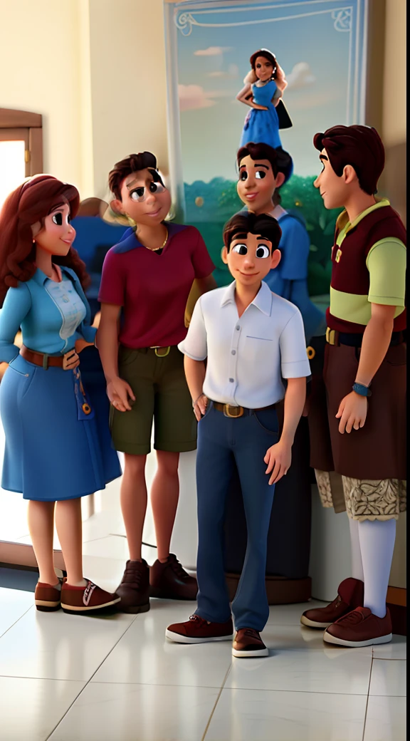 casal no estilo disney pixar, alta qualidade, melhor qualidade