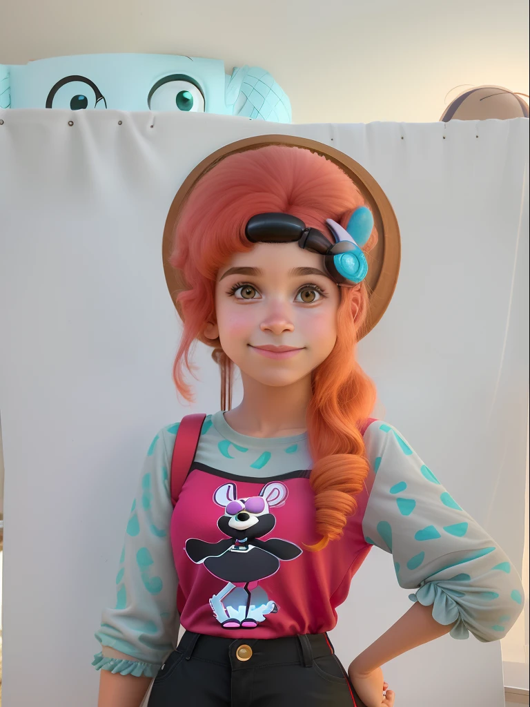 em pose transformar e estilo Cartoon Disney Pixar