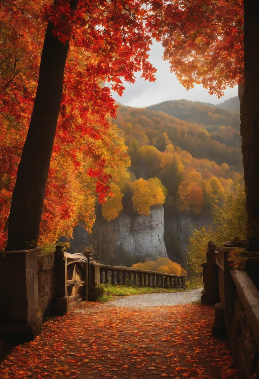 Porte-jarrelle automnale