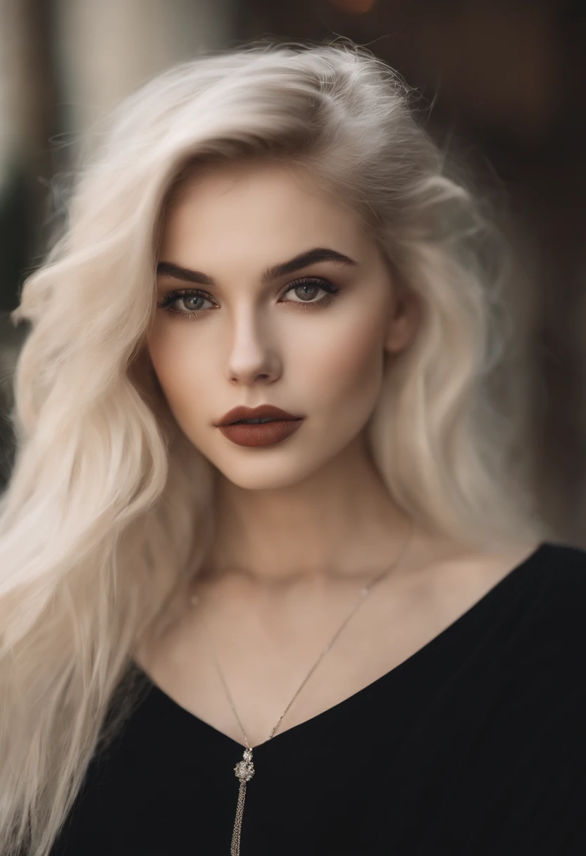 Arafed mujer con cabello largo y negro y un top de sujetador negro, Kailee Mandel, reflejos blancos en el cabello, 2 4 year old female model, Ilya Kuvshinov con cabello largo, extremely pale white skin, Charli Bowater, she is about 2 0 years old, She is about 20 years old, whitebangsblackhair