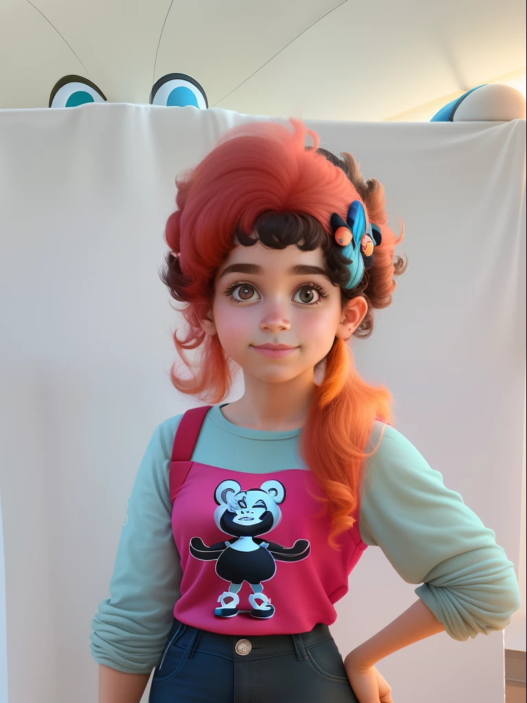 em pose transformar e estilo Cartoon Disney Pixar
