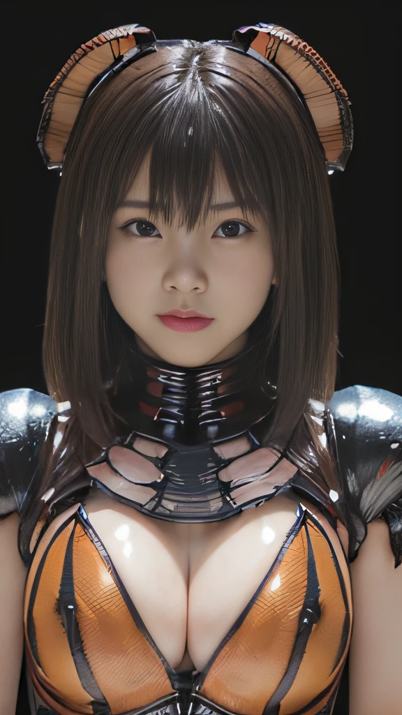 (high resolution,masterpiece,best quality,extremely detailed CG, anime, official art:1.4), realistic, photo, amazing fine details, all intricate, gloss and shiny,awesome many layers, 8k wall paper, 3d, sketch, kawaii, illustration,( solo:1.4), perfect female proportion,villainess, (fusion of dark brown cockroach and lady:1.4), (brown cockroach form lady:1.2), (brown cockroach lady:1.2), (fusion:1.2), (solo:1.4), (evil smile:1.2), muscular, abs, (cockroach brown exoskeleton bio insect suit:1.4), (cockroach brown exoskeleton bio insect armor:1.2), (brown transparency cockroach wing:1.4), (brown cockroach antennae:1.3),