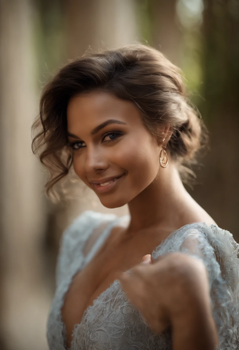 professionnel, (Photo 4k:1.1) par (Jeremy Lipking:0.3), (Dittmann Anna:0.3), (Cécile:0.3), (mise au point nette:1.3), détail élevé, Porter (Chemise décolletée:1.2), beau visage détaillé, yeux noisette, longs cheveux noirs, (Jeune femme séduisante:1.3), (Séduisant:1.1), (rougissant:1.1), Forme du corps du sablier, gros seins ronds, hanches larges, Femme en robe noire , Déesse Noire, Tenue serrée, Tenue serrée, sourire séduisant, joli visage, visage face et lumineux, fille parfaite, pose satisfaite, Sourire séduisant mignon, belle fille africaine, bonne jeune fille, pose très sexy, Bel angle, pose attrayante, fille mignonne, sexy pose, Un magnifique Africain, Image du corps entier, Corps entier très réaliste