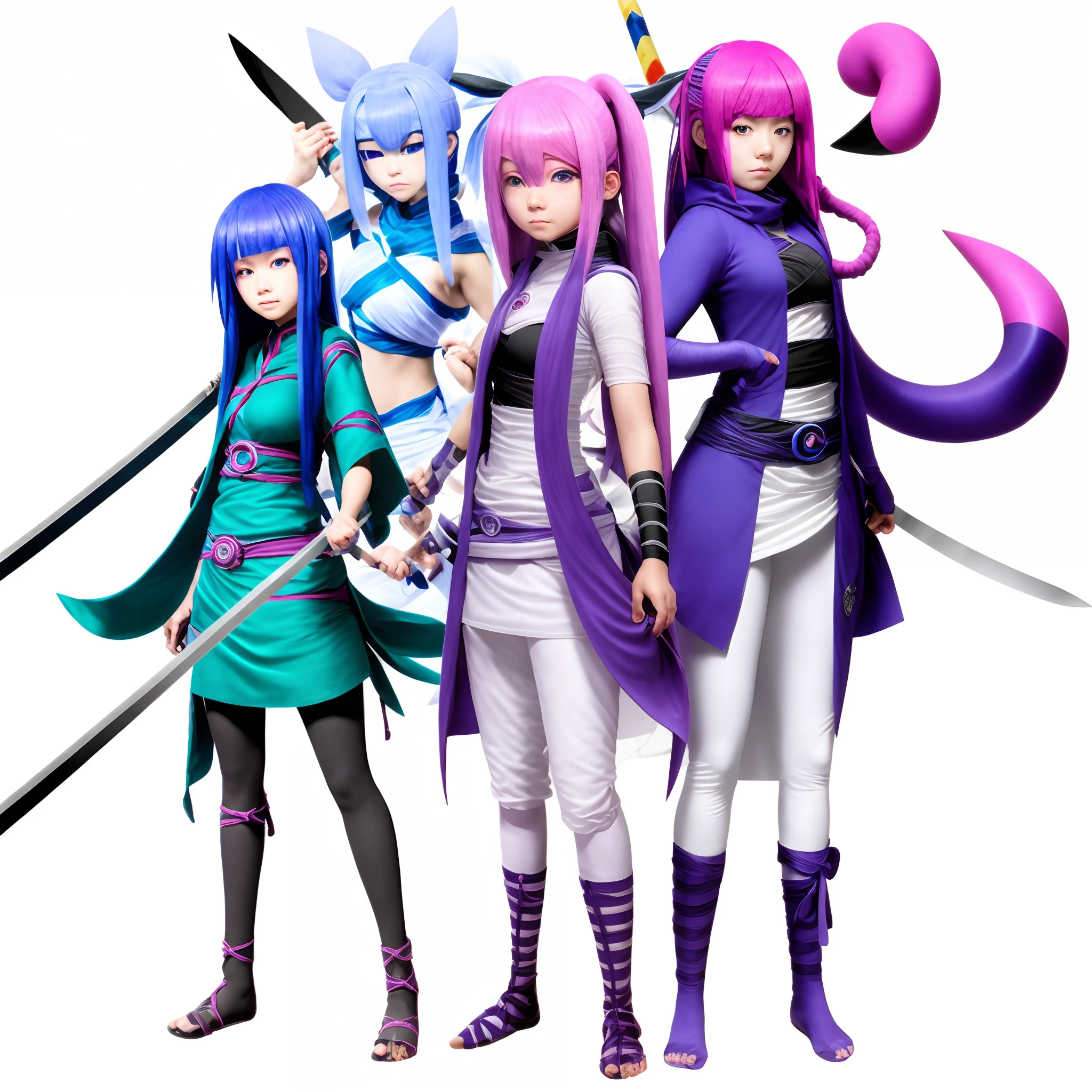 a close up of a person in a costume with a sword, hinata hyuga, haruno sakura, hinata hyuga from naruto, sakura haruno, sakura haruno in slug sage mode, shuushuu anime image, inspired by Kamisaka Sekka, sasoura, sasuke uchiha, from naruto, kunoichi, nezuko