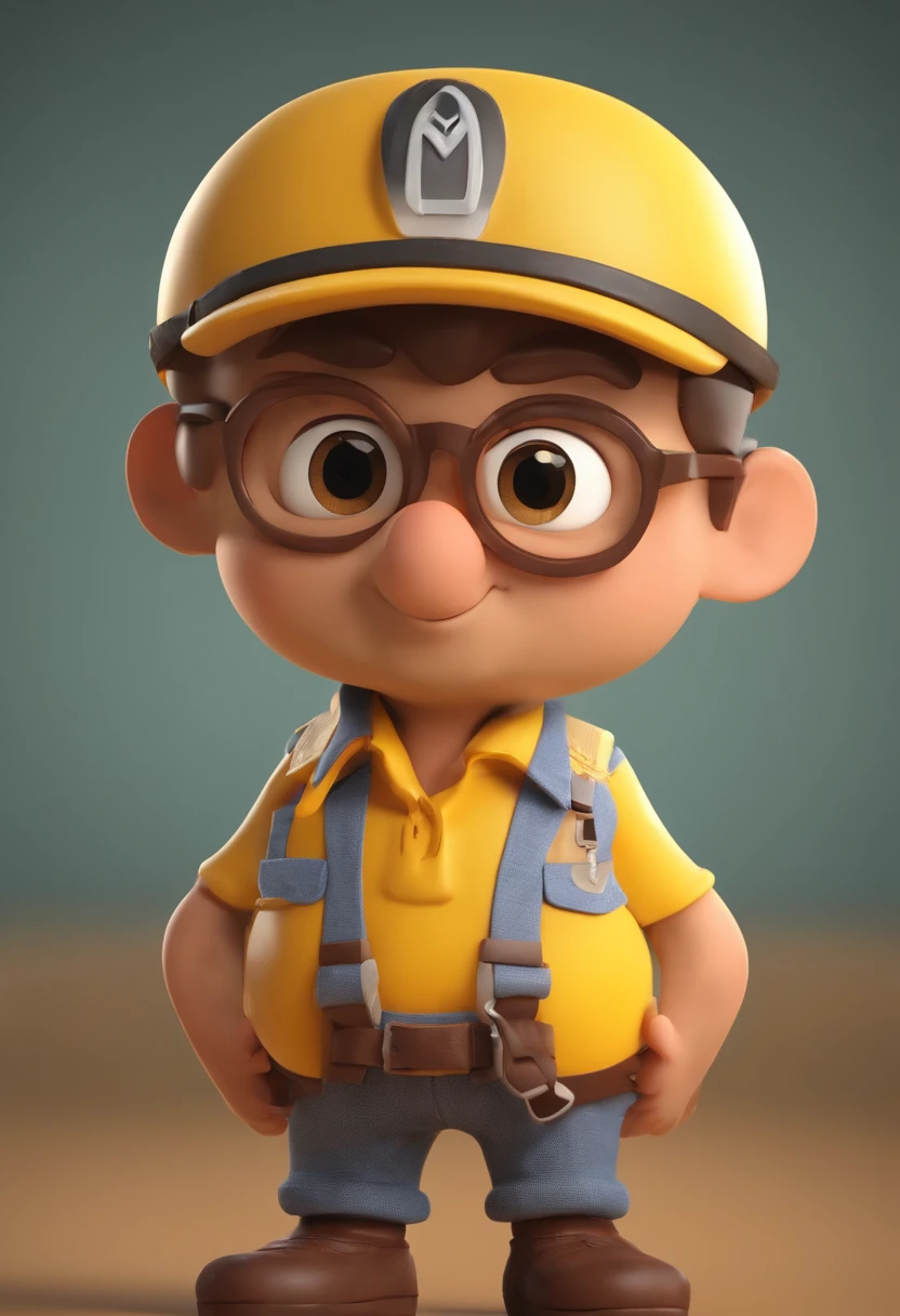 personagem dos desenhos animados de um garoto com uma camisa polo amarela, animation character, Caractere estilizado, animation style rendering, 3D estilizado, Arnold Maya render, 3 d render stylized, toon render keyshot, Personagem 3D, Personagem 3D, renderizado