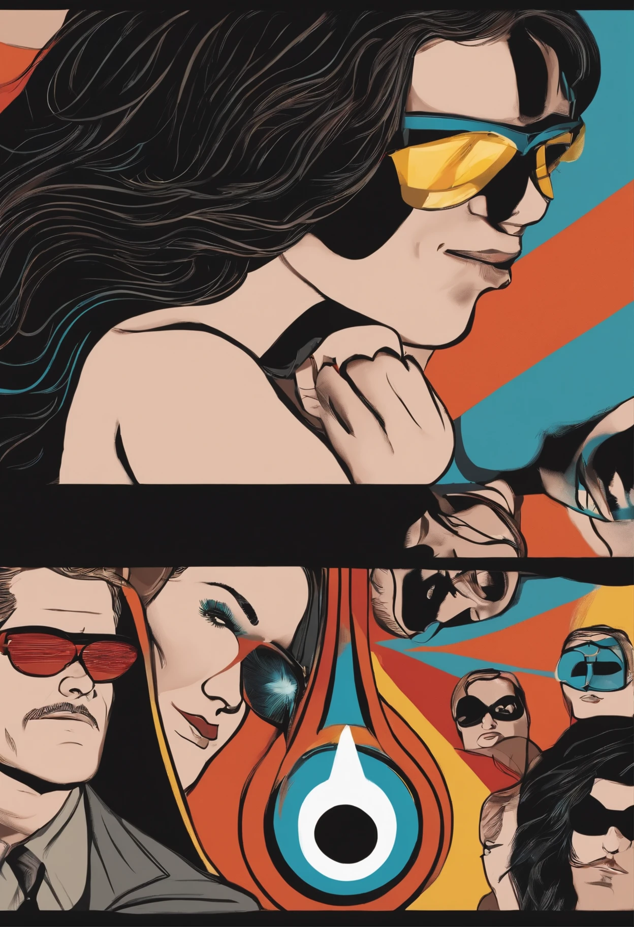 Cabelos castanhos , black glasses,olhos castanhos escuros , sou da igreja , Drawing of the Incredibles,