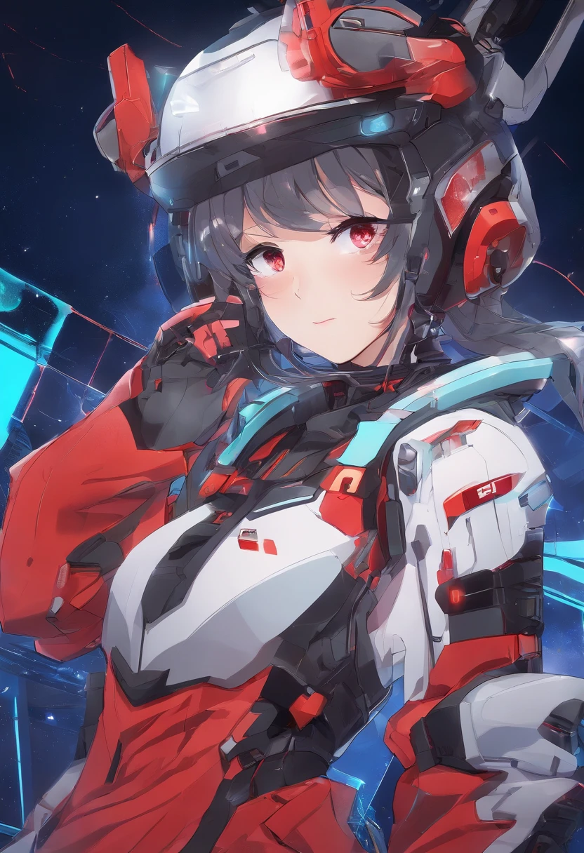 Anime style woman image with red background and black background, From the night of the ark, from girls frontline, Girls Frontline CG, girls frontline universe, A scene from the《azur lane》videogame, girls frontline style, Kawasi, Girl Front, arknight, Kantai collection style, 千 葉 雄 大, Fine details. Girl Front
