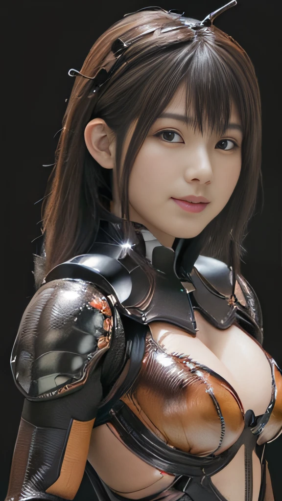(high resolution,masterpiece,best quality,extremely detailed CG, anime, official art:1.4), realistic, photo, amazing fine details, all intricate, gloss and shiny,awesome many layers, 8k wall paper, 3d, sketch, kawaii, illustration,( solo:1.4), perfect female proportion,villainess, (fusion of dark brown cockroach and lady:1.4), (brown cockroach form lady:1.2), (brown cockroach lady:1.2), (fusion:1.2), (solo:1.4), (evil smile:1.2), muscular, abs, (cockroach brown exoskeleton bio insect suit:1.4), (cockroach brown exoskeleton bio insect armor:1.2), (brown transparency cockroach wing:1.4), (brown cockroach antennae:1.3),