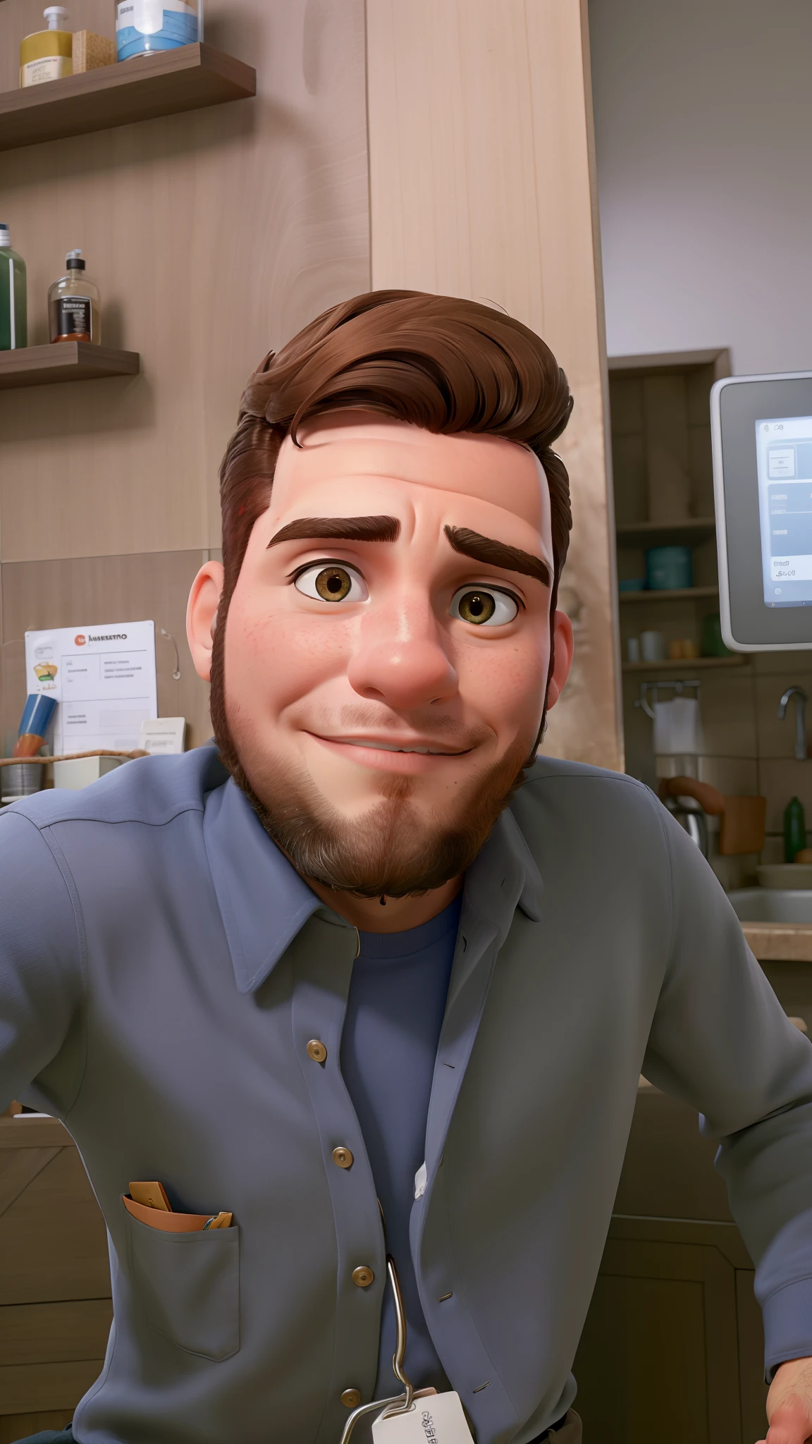 Homem moreno, cabelo liso, alta qualidade