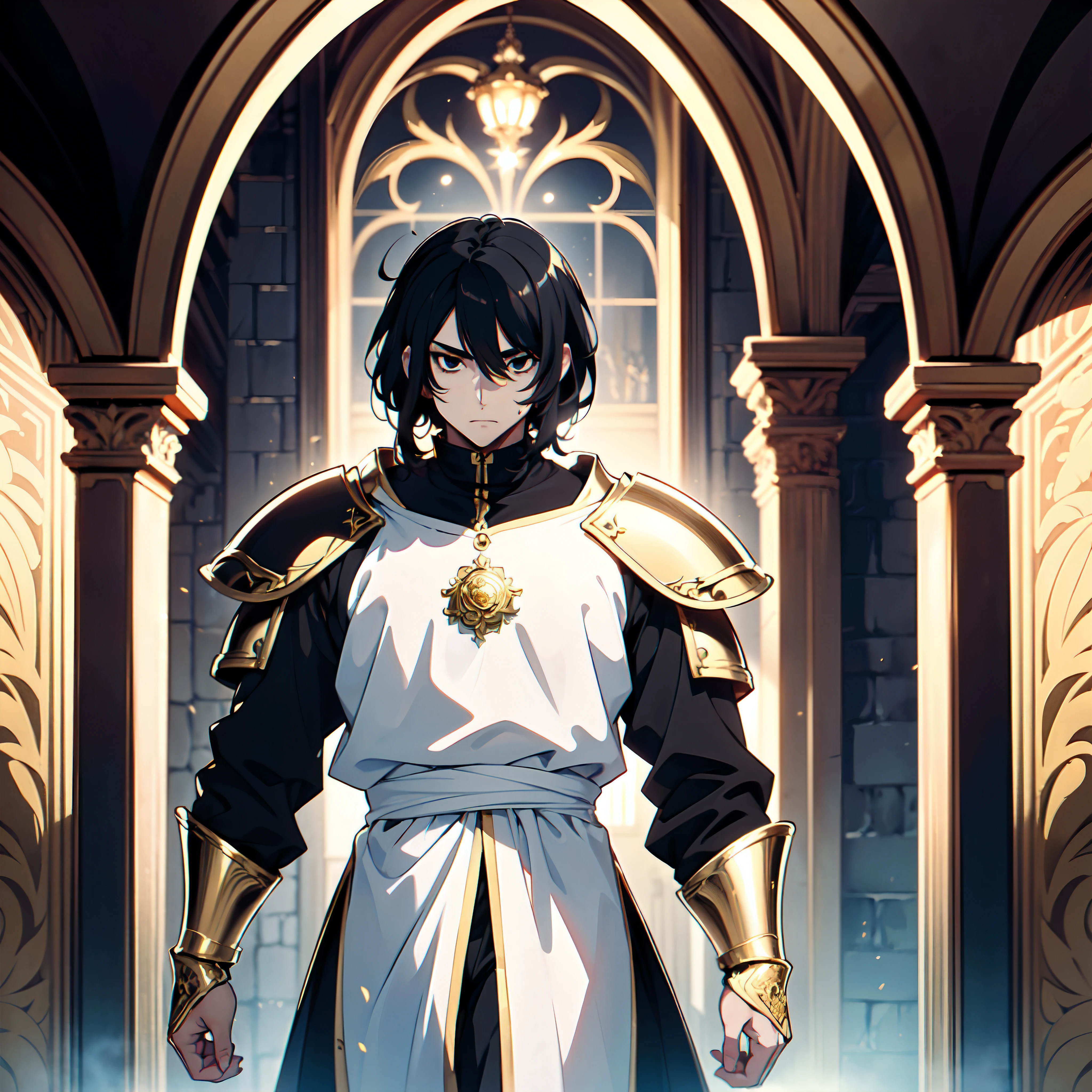 128K Ultra High Definition,
128K Ultra High Quality,
128K Ultra High Resolution,
Best Definition,
Best Quality,
Best Resolution,
Perfectly Detailed,
Perfectly Designed,
Extremely Detailed,
Extremely Designed,
Hyper Detailed,
Hyper Definition,
Hyper Quality,
Hyper Resolution,
Masterpiece,
(((Anime))),
Body Shot,
(((Boy))),
Handsome,
Muscular Body,
(((Black Mid Hair))),
(((Black Eyes))),
(((Hyper Detailed & Perfectly Designed With Ultra High Quality Gold Warlord Armor))),
(((Inside Of Medieval Royal Palace Background Scenery))),