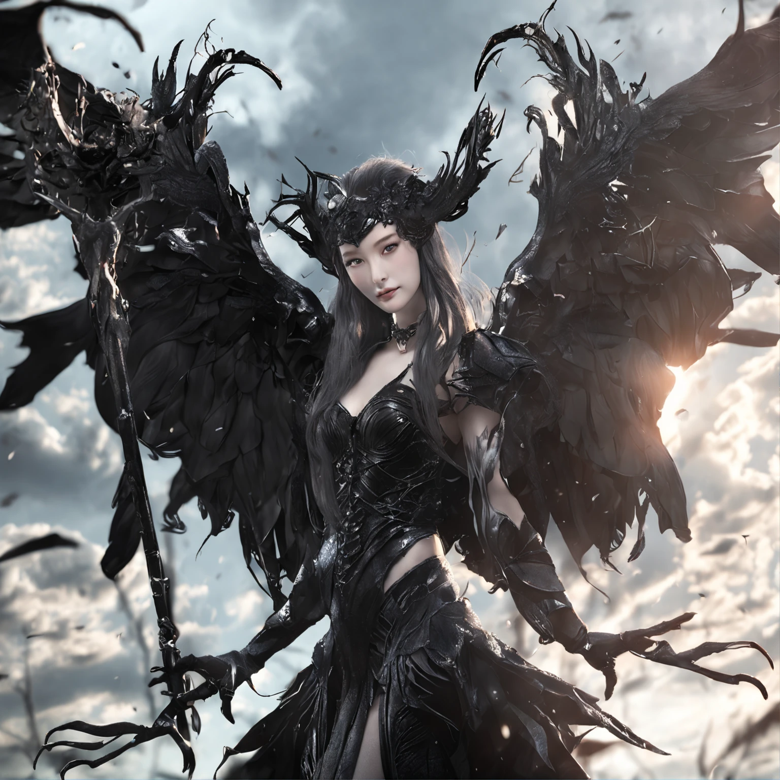 Best quality, Masterpiece, 超高分辨率, (photograph realistic:1.4), surrealism, Dream-like,fusionart, Shadowdancer, shadow magic, darkness control, stealth, shadowstep, umbral spells, hidden blade,