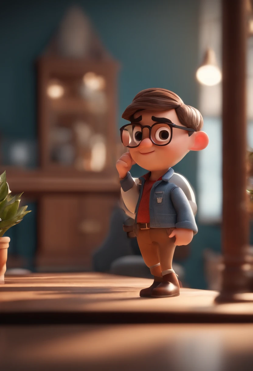 personagem dos desenhos animados de um homem com e uma camisa vermelha, Inside an iPhones and electronics store animated character, Caractere estilizado, animation style rendering, 3D estilizado, Arnold Maya render, 3 d render stylized, toon render keyshot, Personagem 3D, Personagem 3D, 3d rendering stylized, 3 d character render, personagem de desenho animado, Personagem de close up, Pose de personagem, (Estilo Pixar) (master part:1.2) (Bokeh) (best quality) (pele detalhada) (textura detalhada) (8k) (argila) (Cinematic lighting) (foco nítido