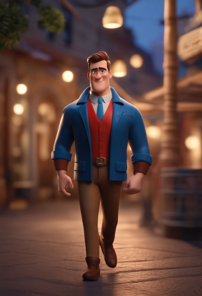 personagem dos desenhos animados de um homem com e uma camisa vermelha, Inside an iPhones and electronics store animated character, Caractere estilizado, animation style rendering, 3D estilizado, Arnold Maya render, 3 d render stylized, toon render keyshot, Personagem 3D, Personagem 3D, 3d rendering stylized, 3 d character render, personagem de desenho animado, Personagem de close up, Pose de personagem, (Estilo Pixar) (master part:1.2) (Bokeh) (best quality) (pele detalhada) (textura detalhada) (8k) (argila) (Cinematic lighting) (foco nítido