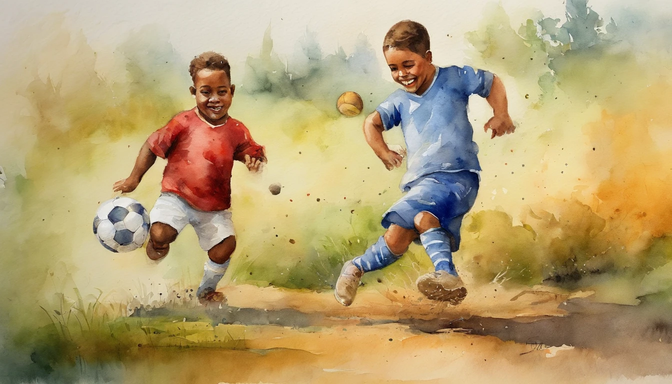 UM HOMEM JOGANDO UMA BOLA GRANDE DE FUTEBOL PARA UM CACHORRO MAGRO
